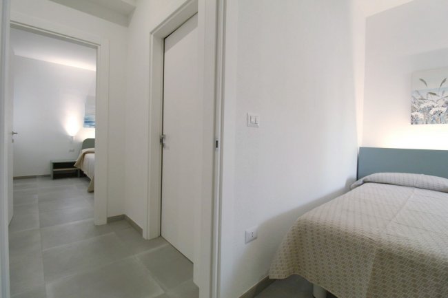 Corridoio con accesso alle camere da letto.